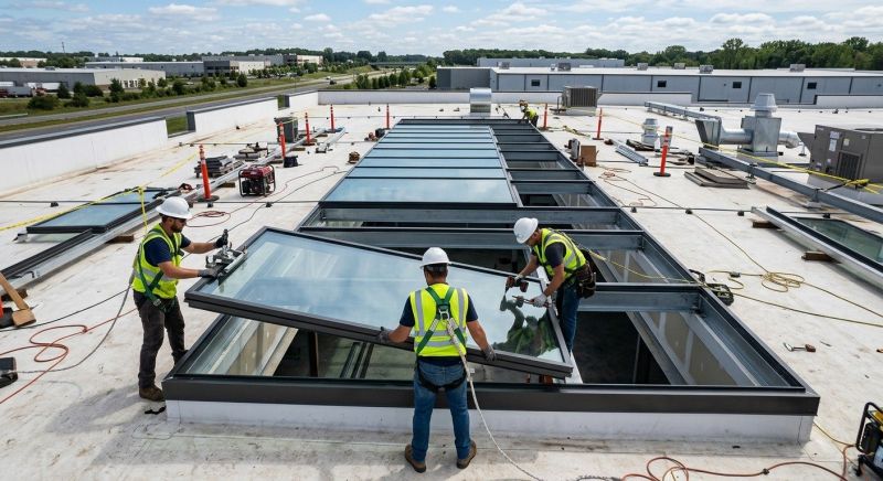 Commercial Skylight Renovation in Bellevue, WA