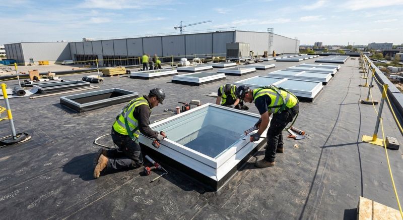 Commercial Skylight Renovation in Bellevue, WA